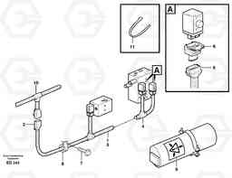 35602 Cable harness, boom suspension system. L90D, Volvo Construction Equipment