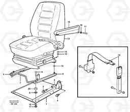 82262 Operator seat with fitting parts L120D, Volvo Construction Equipment