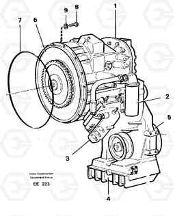 10860 Hydraulic transmission with fitting parts L120D, Volvo Construction Equipment