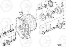 46267 Converter housing, gears and shafts L120D, Volvo Construction Equipment