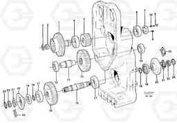 52012 Transfer case, gears and shafts L120D, Volvo Construction Equipment