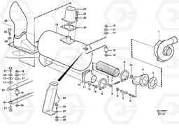 39636 Exhaust system, silencer L150D, Volvo Construction Equipment