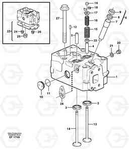 22131 Cylinder head L150D, Volvo Construction Equipment