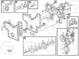 53878 Timing gear casing and gears L150D, Volvo Construction Equipment