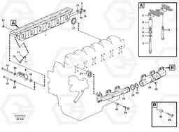50376 Inlet manifold and exhaust manifold L150D, Volvo Construction Equipment