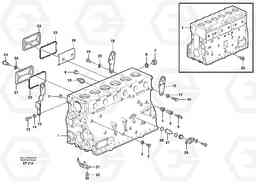13004 Cylinder block L150D, Volvo Construction Equipment