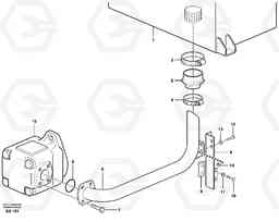 90992 Hydraulic system, suction line L180D, Volvo Construction Equipment