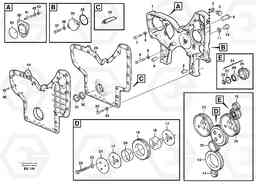 53885 Timing gear casing and gears L180D HIGH-LIFT, Volvo Construction Equipment