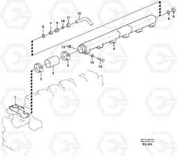 68345 Water pipe L180D, Volvo Construction Equipment
