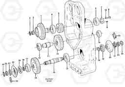 52019 Transfer case, gears and shafts L180D HIGH-LIFT, Volvo Construction Equipment