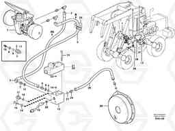 45302 Brake hoses, parking brake L180D HIGH-LIFT, Volvo Construction Equipment