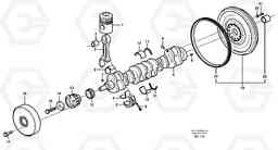 15476 Crankshaft and related parts L330D, Volvo Construction Equipment