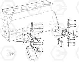15478 Engine mounting L330D, Volvo Construction Equipment