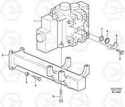 14313 Control valve with fitting parts. L330E, Volvo Construction Equipment