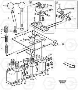 96520 Servo valve L330D, Volvo Construction Equipment