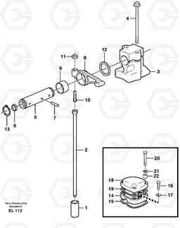 53059 Valve mechanism L150E S/N 6005 - 7549 S/N 63001 - 63085, Volvo Construction Equipment