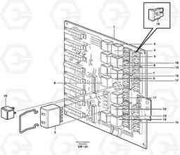 59872 Circuit board L180E S/N 5004 - 7398 S/N 62501 - 62543 USA, Volvo Construction Equipment