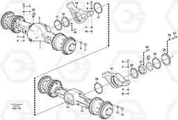 15816 Planet axles with fitting parts L180E HIGH-LIFT S/N 5004 - 7398, Volvo Construction Equipment