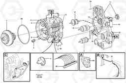 38217 Hydraulic transmission with fitting parts L180E HIGH-LIFT S/N 5004 - 7398, Volvo Construction Equipment