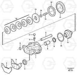 12942 Parking brake, brake cylinder L330E, Volvo Construction Equipment