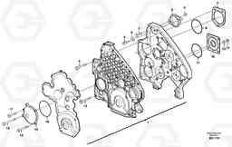 49895 Timing gear casing and covers L330E, Volvo Construction Equipment