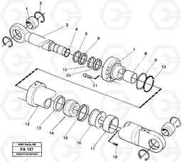 45112 Knuckle cylinder EC230B ?KERMAN ?KERMAN EC230B, Volvo Construction Equipment