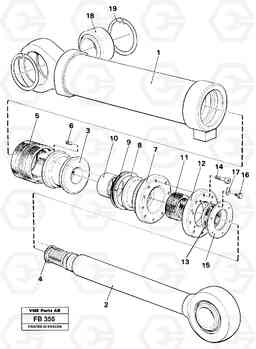 28616 Hydraulic cylinder EW230B ?KERMAN ?KERMAN EW230B, Volvo Construction Equipment