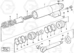 66240 Hydraulic cylinder, quick attachment EC150 ?KERMAN ?KERMAN EC150 SER NO - 129, Volvo Construction Equipment