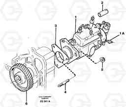 82061 Fuel injection pump, mounting EW150 ?KERMAN ?KERMAN EW150 SER NO - 318, Volvo Construction Equipment