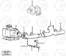 16488 Exhaust manifold and installation components EC620 ?KERMAN ?KERMAN EC620 SER NO - 445, Volvo Construction Equipment
