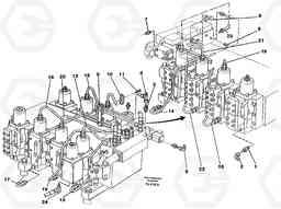 46002 Main valve assembly, tubes connections EC200 ?KERMAN ?KERMAN EC200, Volvo Construction Equipment