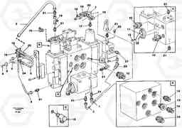 42313 Slew valve assembly Nippels EW200 ?KERMAN ?KERMAN EW200, Volvo Construction Equipment