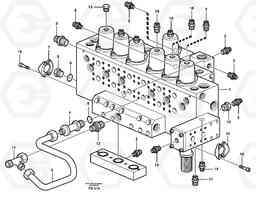 8572 Main valve assembly, tubes connections EC150C ?KERMAN ?KERMAN EC150C SER NO - 253, Volvo Construction Equipment