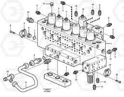 10441 Main valve block, tubes and fittings EW150C ?KERMAN ?KERMAN EW150C SER NO - 688, Volvo Construction Equipment