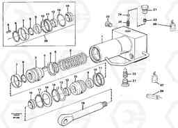 10521 Hydraulic cylinder, quick attachment EW150C ?KERMAN ?KERMAN EW150C SER NO - 688, Volvo Construction Equipment