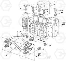 42610 Main valve block, fittings and tubings EC130 ?KERMAN ?KERMAN EC130 SER NO - 103, Volvo Construction Equipment
