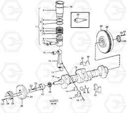 51826 Crankshaft and related parts EC420 ?KERMAN ?KERMAN EC420 SER NO - 1550, Volvo Construction Equipment