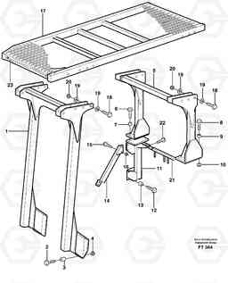 68209 Protection over drivers cab, elevation kit 605 mm EC340 SER NO 1001-, Volvo Construction Equipment