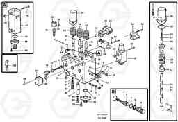 81491 Main valve assembly, dipper arm, track Rh, option EC390 SER NO 1001-, Volvo Construction Equipment