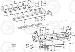 82566 Induction manifold with fitting parts EC390 SER NO 1001-, Volvo Construction Equipment