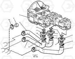 20554 Hydraulic system suction lines EC280 SER NO 1001-, Volvo Construction Equipment