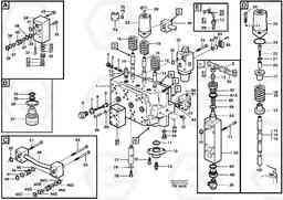 66717 Main valve assembly, boom, track Lh, bucket EC280 SER NO 1001-, Volvo Construction Equipment