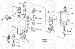 45742 Hose rupture valve, boom cylinder EW130C SER NO 584-, Volvo Construction Equipment
