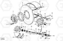 47612 Hand brake caliper assembly G700 MODELS S/N 33000 -, Volvo Construction Equipment