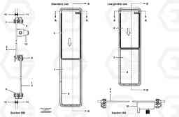 20356 Side slider window G700B MODELS S/N 35000 -, Volvo Construction Equipment