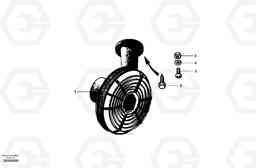 19395 Defroster fan - front and rear G700 MODELS S/N 33000 -, Volvo Construction Equipment