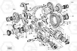 80037 Final drive - differential carrier assembly G700B MODELS S/N 35000 -, Volvo Construction Equipment