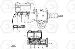 54878 Brake master cylinder G700B MODELS S/N 35000 -, Volvo Construction Equipment