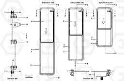 57077 Slide slider window G700B MODELS S/N 35000 -, Volvo Construction Equipment