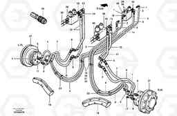 66347 Hydraulic circuit - wheel motors - AWD G700B MODELS S/N 35000 -, Volvo Construction Equipment
